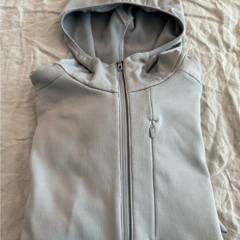 Lululemon Cold Terrain Half Zip Hoodie (L, Light Cast)